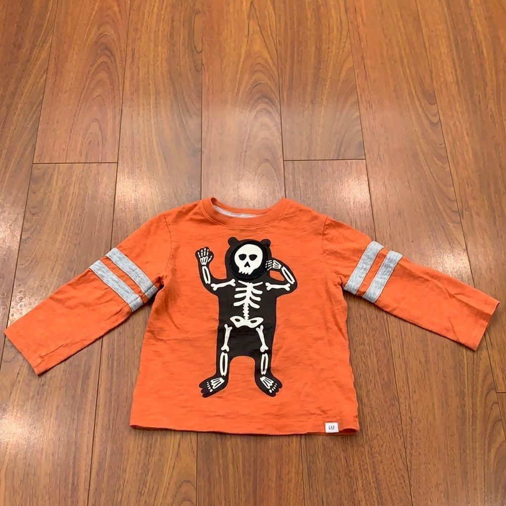 Gap Skeleton Bear Longsleeve Tee Size 2T